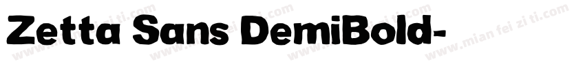 Zetta Sans DemiBold字体转换